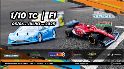 4º Prova do Campeonato Nacional 1/10 TC MOD, Stock e Trofeu F1